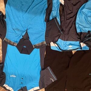 Mens Amazon Driver Costume, Blue and Black